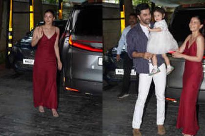 Alia Bhatt wore the simplest red dress for Kapoor family's Christmas lunch