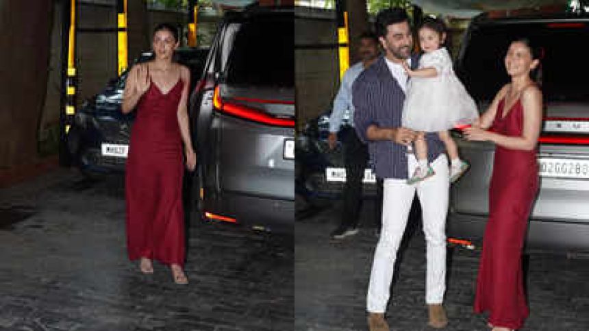 Alia Bhatt wore the simplest red dress for Kapoor family's Christmas lunch