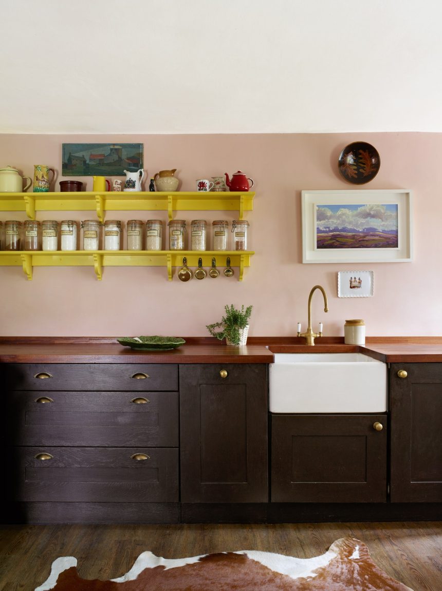 The kitchen in Lucinda Griffith's Welsh cottage