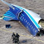 A drone view shows emergency specialists working at the crash site of an Azerbaijan Airlines passenger plane near the city of Aktau, Kazakhstan December 25, 2024. — Reuters