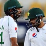 Pakistans white-ball captain Shan Masood (L) and Babar Azam pictured during a Test match. — AFP/File