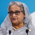 Bangladeshs former PM Sheikh Hasina speaks during a plenary session at the start of the Paris Peace Forum, in Paris, France. — Reuters/File