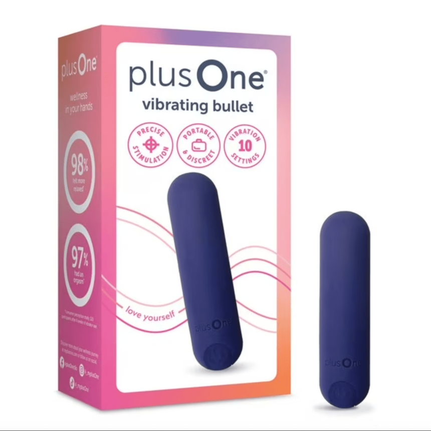 plusOne Vibrating Bullet Soft Touch Massager