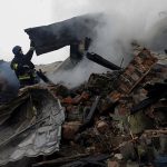 Firefighters work at the site of residential buildings hit by a Russian drone strike, amid Russias attack on Ukraine, in Kharkiv, Ukraine December 25, 2024. — Reuters