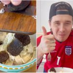 Brooklyn Beckham cooking truffle pasta