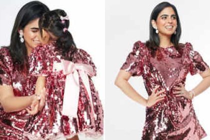 Cutest duo ever: Isha Ambani and daughter Aadiya Shakti steal hearts in matching pink outfits