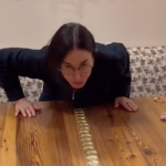 Demi Moore and daughters in stitches over viral Christmas candle challenge