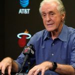 Pat Riley speaks at press conference