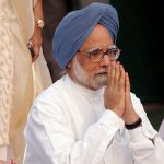 Former Indian prime minister Manmohan Singh attends a condolence meeting for former Bollywood icon and Indias sports minister Sunil Dutt in New Delhi, India May 31, 2005. — Reuters