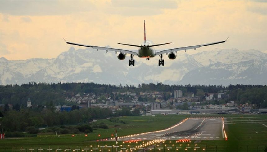 A representational image shows an aircraft preparing to land. — Unsplash