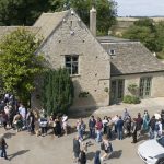 People queued outside The Farmer’s Dog on the day it reopened (Ben Birchall/PA)