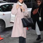 Katie Holmes Wore a Glinda-Coded Coat in an Unexpected Shade for Winter