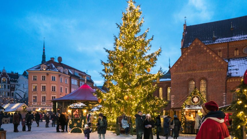 Christmas tree in Lativa