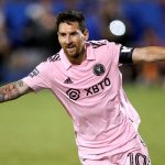 Inter Miami CF forward Lionel Messi reacts after scoring in the second half against FC Dallas at Toyota Stadium in Frisco, TX, US on August 6, 2023. — Reuters