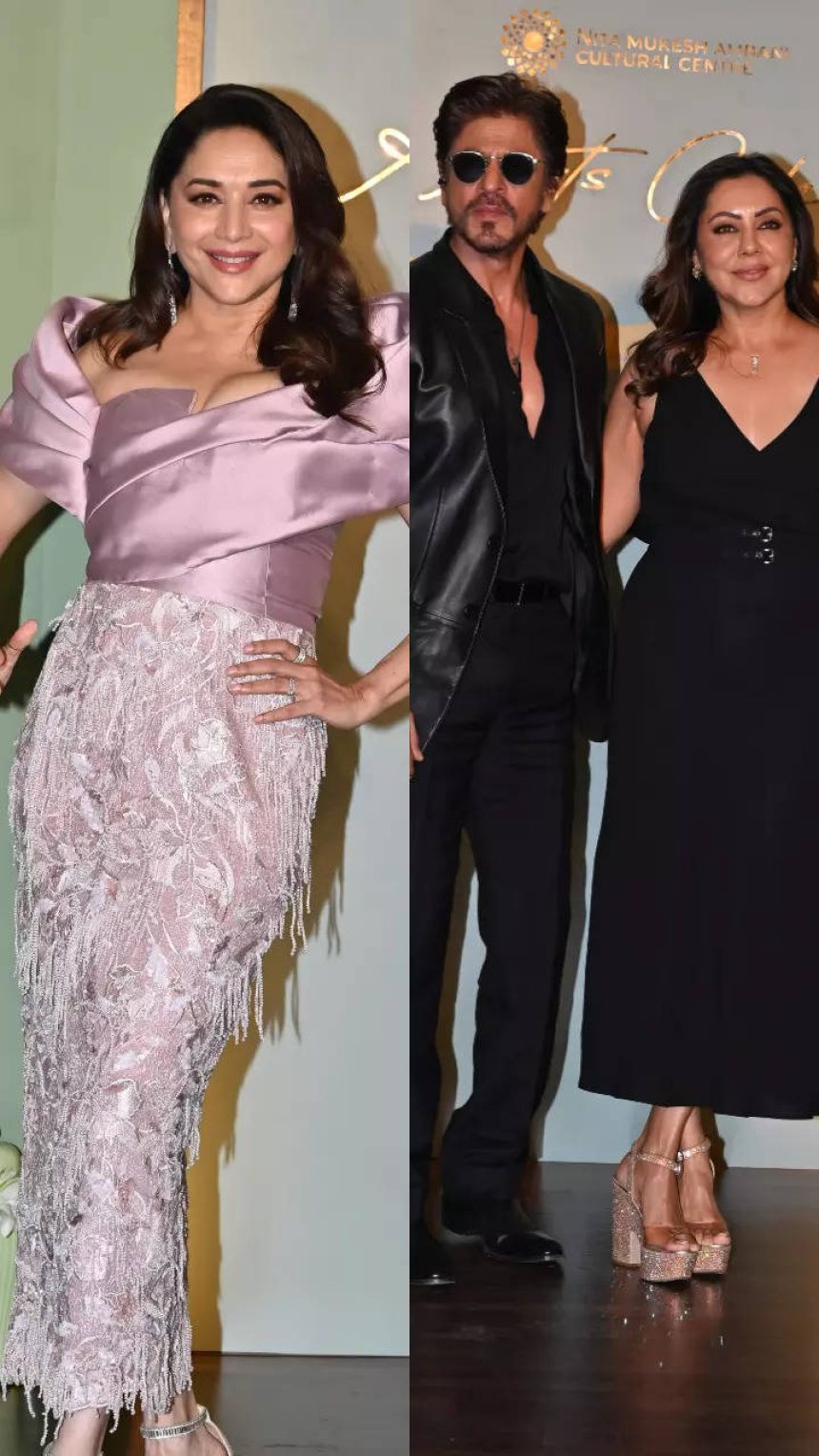 Madhuri Dixit to Gauri-Shah Rukh Khan: Who wore what at launch of NMACC's Arts Cafe