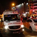 A representational image shows an ambulance outside an gallery in Ankara, Turkey on December 19, 2016. — Reuters