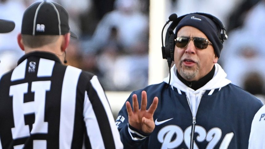 James Franklin talks to refs