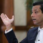 Sajeeb Wazed, son of the ousted Prime Minister Sheikh Hasina gestures during an interview with Reuters at the Prime Ministers residence in Dhaka, Bangladesh, December 29, 2018. — Reuters