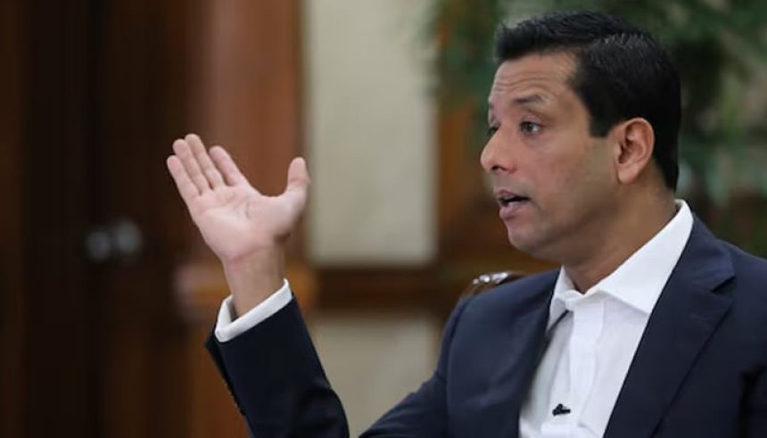 Sajeeb Wazed, son of the ousted Prime Minister Sheikh Hasina gestures during an interview with Reuters at the Prime Ministers residence in Dhaka, Bangladesh, December 29, 2018. — Reuters