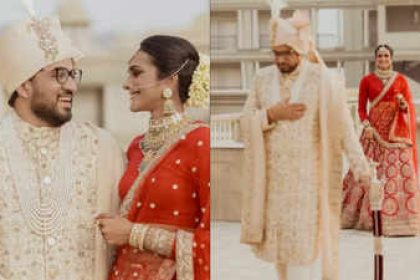 PV Sindhu shines as gorgeous Sabyasachi bride in a crimson lehenga