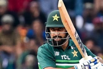 Pakistans Abdullah Shafique looks on after playing a shot during the 2023 Asia Cup. — AFP/file