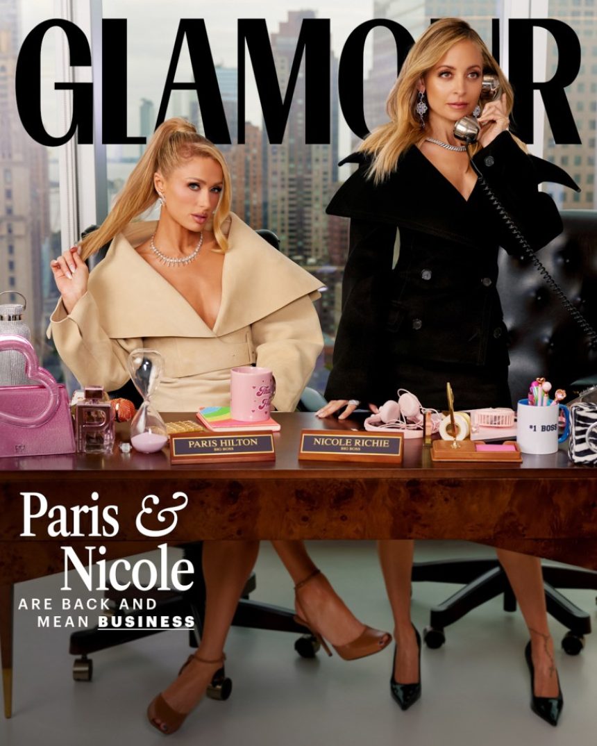 US Glamour December 2024 : Paris Hilton & Nicole Richie by Tyler Kohlhoff