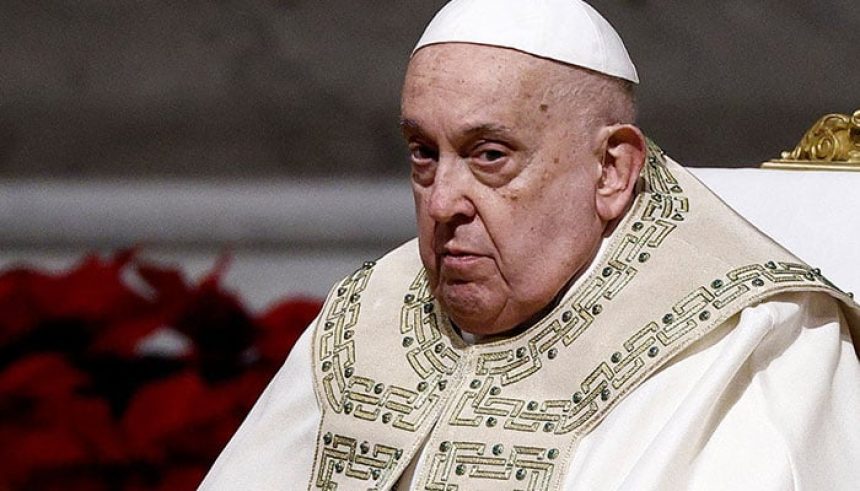 Pope Francis celebrates Christmas Eve Mass in St. Peters Basilica at the Vatican, December 24, 2024. — Reuters