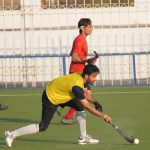 In this representational image, a hockey match is being played between two team. — Facebook/ Pakistan Sports Board