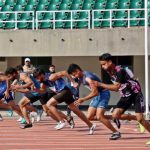 Athletes running during the Quaid-e-Azam Inter-Provincial Games. — Facebook/PakistanSportsBoard