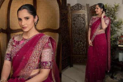 Sania Mirza wore the most gorgeous saree for PV Sindhu's wedding reception