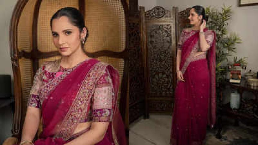 Sania Mirza wore the most gorgeous saree for PV Sindhu's wedding reception