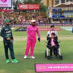 Pakistan and South Africa skippers during the toss on December 22, 2024. — Facebook/@PakistanCricketBoard