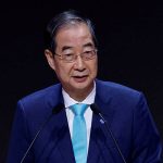 Han Duck-soo gives a speech during the opening ceremony of the AI Global Forum in Seoul, South Korea, May 22, 2024. — Reuters