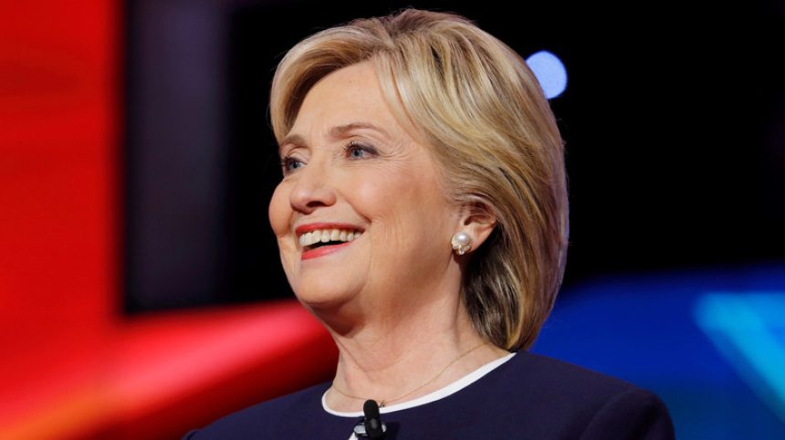 Hillary Clinton smiling during an event