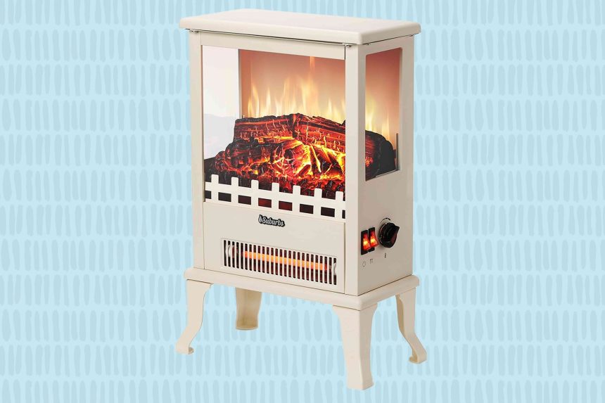 This Is One of the Prettiest Space Heaters We’ve Seen, and It Emits Heat Like a Fireplace