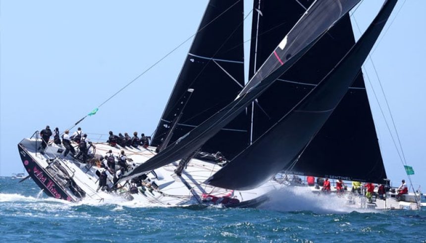 Wild Thing avoids Alive after the start of the Sydney Hobart Yacht Race in Sydney, Australia on December 26, 2024. — Reuters