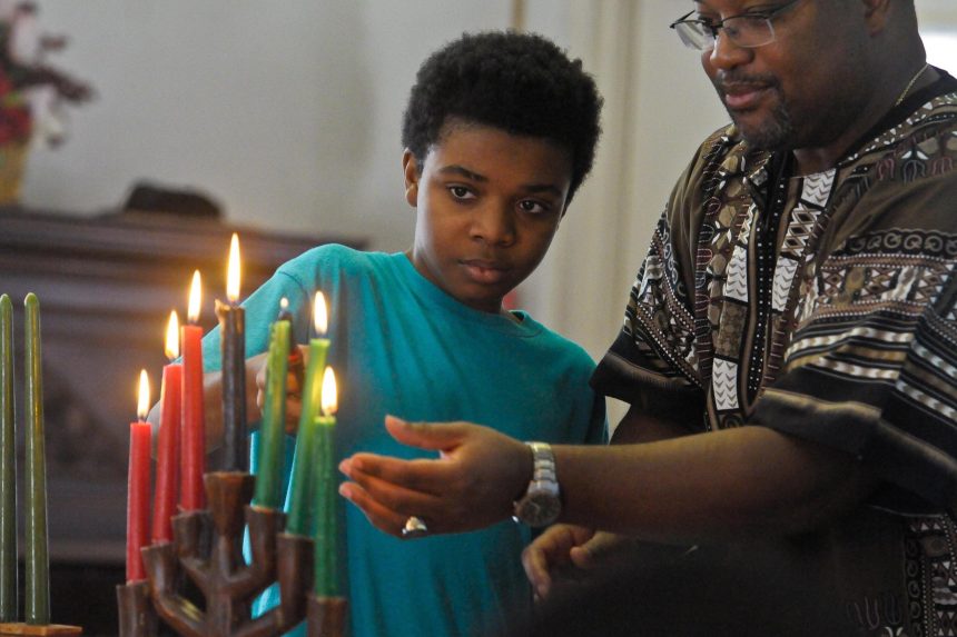 Kwanzaa comes from the Swahili phrase ‘ matunda ya Kwanza ,’ meaning ‘first fruits of the harvest’