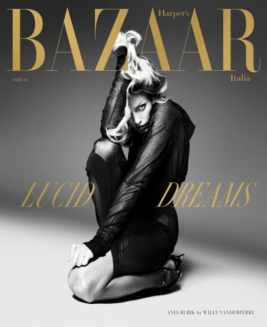 Harper’s Bazaar Italia December 2024 : Anja Rubik by Willy Vanderperre