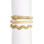 Serpent Napkin Rings 4-Piece Set