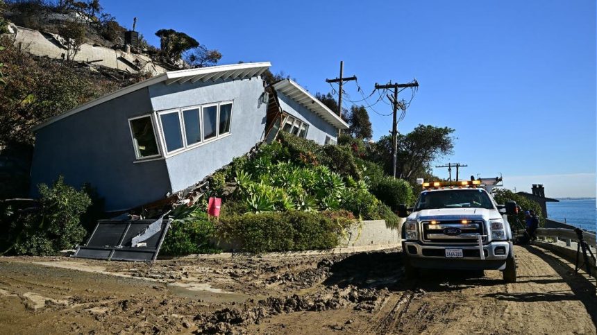 Palisades home destroyed by landslide