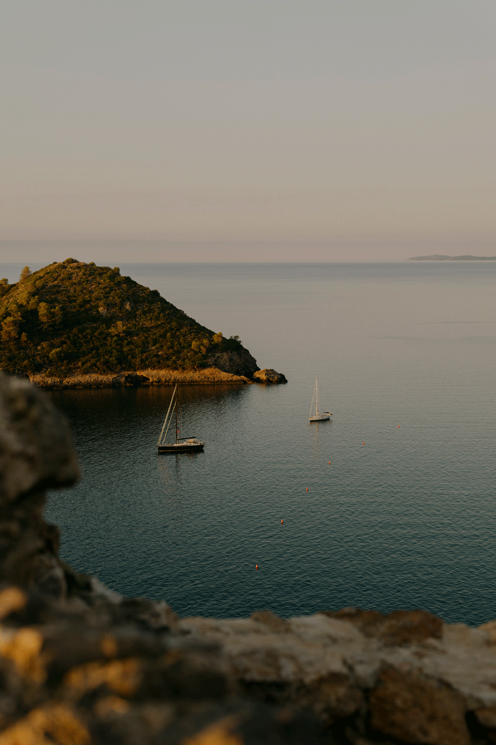 A view from Porto Ercole of Isolotto which translates as 'little island'.