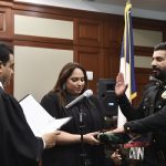 Pakistani American Ali Sheikhani takes the oath of office as Constable for Fort Bend County, Precinct 3, Texas, marking a historic moment.—coveringkaty website