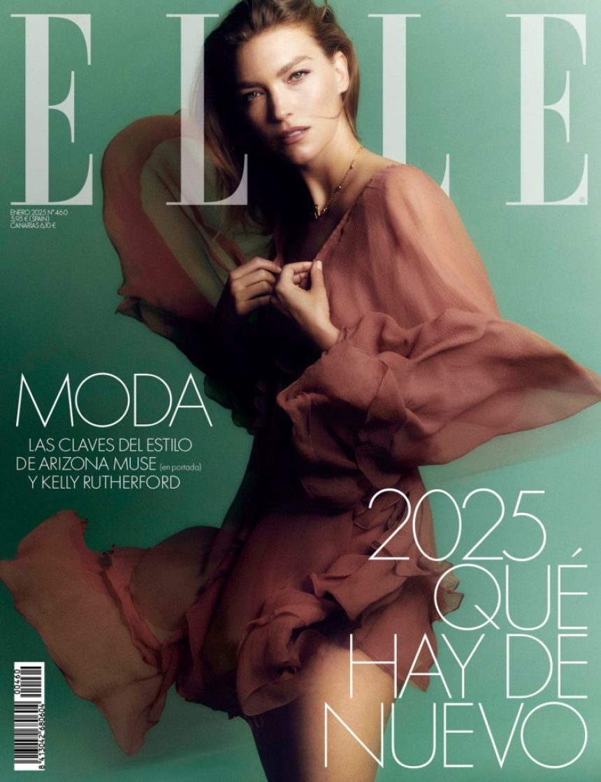 Elle España January 2025 : Arizona Muse by Xavi Gordo