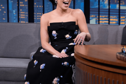 Actress Auli'i Cravalho during an interview with host Seth Meyers on January 9, 2025