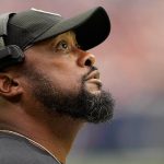 Mike Tomlin looks up