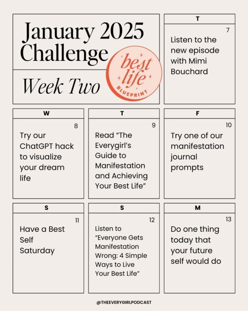 “Best Life Blueprint” Challenge–Week 2: Manifest Your Dream Life