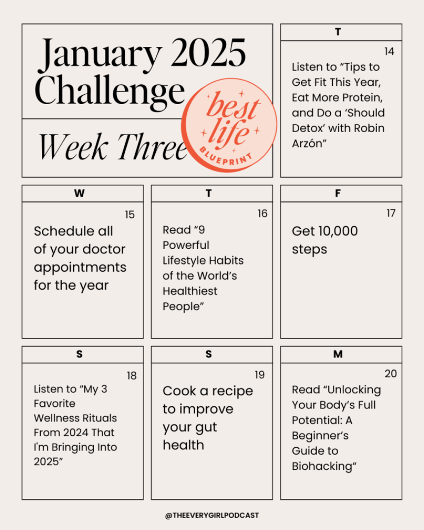 "Best Life Blueprint" Challenge–Week 3: Optimize Your Health