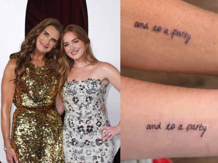 Brooke Shields and daughter Rowan kick off the New Year with matching tattoos