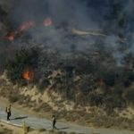 The Griffith Park brush fire that broke out Monday