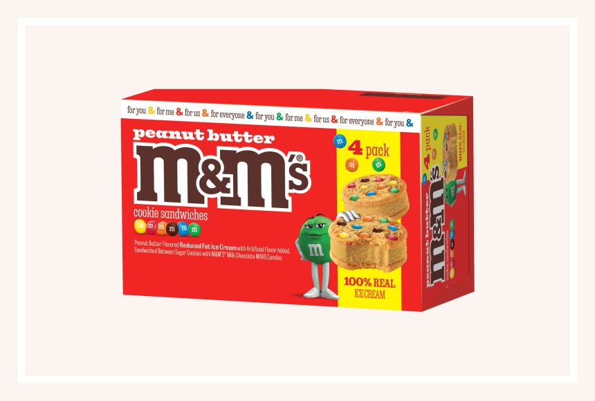 Calling All Peanut Butter Lovers: M&M's Is Launching a New Ice Cream Sandwich in a Deliciously Classic Flavor